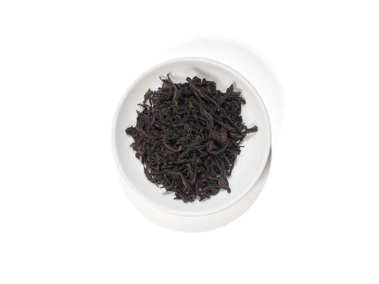 Loose leaves of Handmade Bai Sui Xiang Wuyi Cliff Tea from Cha Zhi Ji