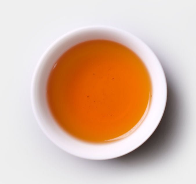 Tea soup of Handmade Tie Luo Han Wuyi Cliff Tea from Cha Zhi Ji