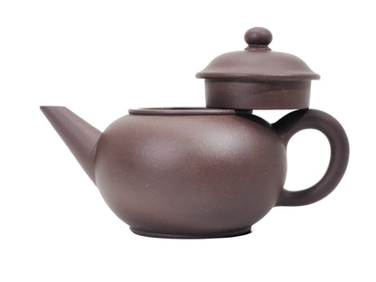 10-Cup Shui Ping Yixing Teapot – open lid left view