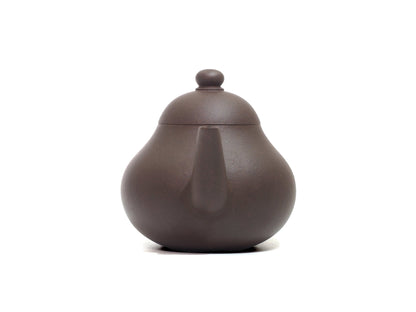 Front view of Li Xing Yixing Teapot showing the spout – 170ml Bronze Grade Zisha clay