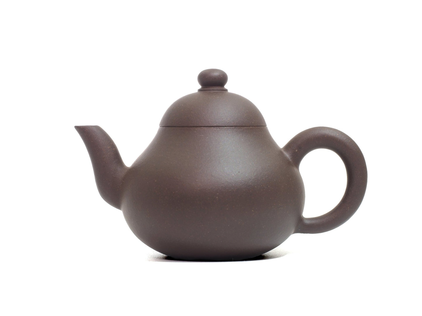 Side view of Li Xing Yixing Teapot 170ml in Bronze Grade Zisha clay