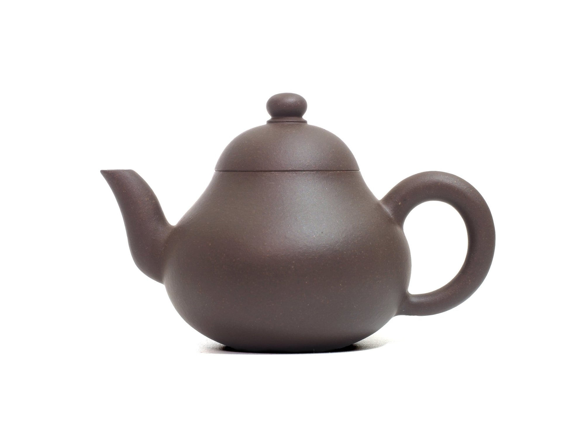 Side view of Li Xing Yixing Teapot 170ml in Bronze Grade Zisha clay
