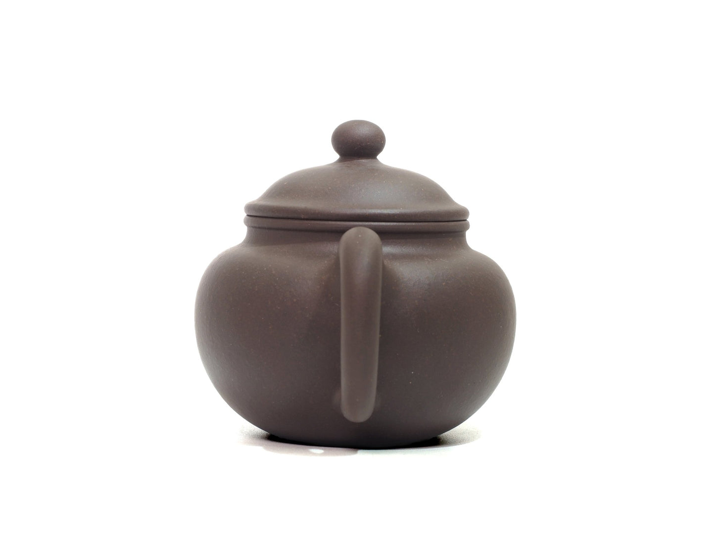 Back view of Lian Zi Teapot – handle and balanced curvature of 190ml teapot