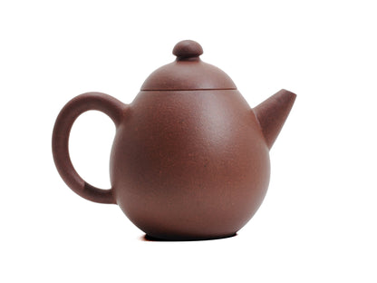 Left side profile of Long Dan teapot with large handle