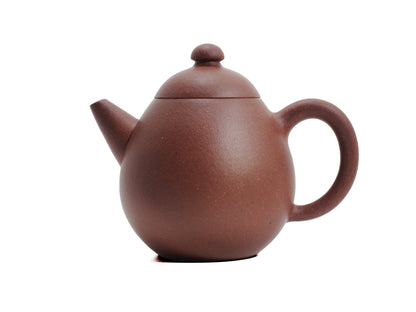 Side view of Long Dan Yixing teapot made from Diamond Grade clay