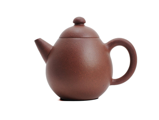 Side view of Long Dan Yixing teapot made from Diamond Grade clay