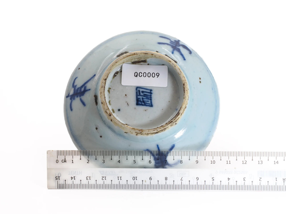Qing Dynasty Teaboat - QC0009 base with size ruler - Cha Zhi Ji