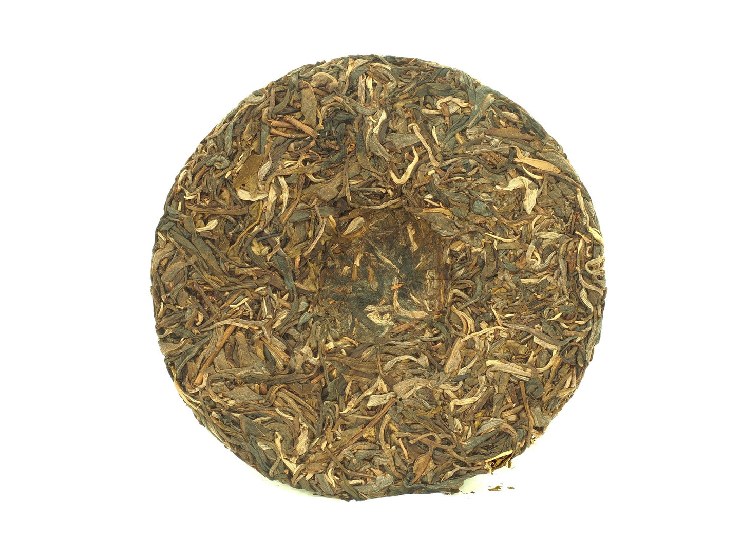 Whole tea cake of Bing Dao Zheng Shan Sheng Pu-erh tea from 2019 by Cha Zhi Ji