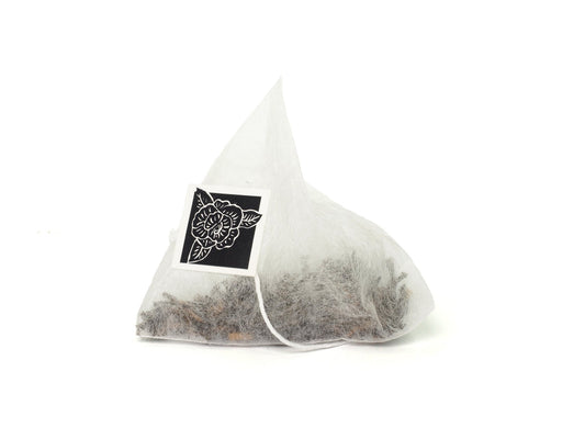 Premium whole black tea leaves in tea bags from Cha Zhi Ji