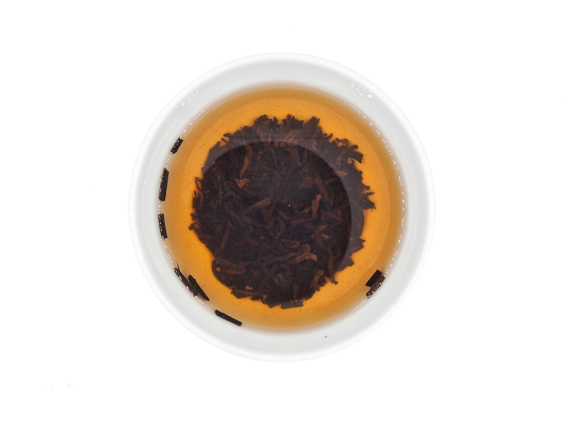 Brewed tea leaves of Certified Organic Jing Zhi Shou Pu-Erh tea from 2021 by Cha Zhi Ji