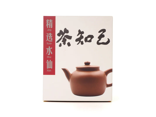 Packaging of Half-Handmade Shui Xian Wuyi Cliff Tea from Cha Zhi Ji