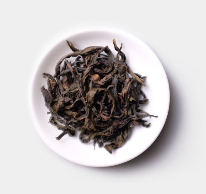 Loose leaves of Handmade Bai Rui Xiang Wuyi Cliff Tea from Cha Zhi Ji