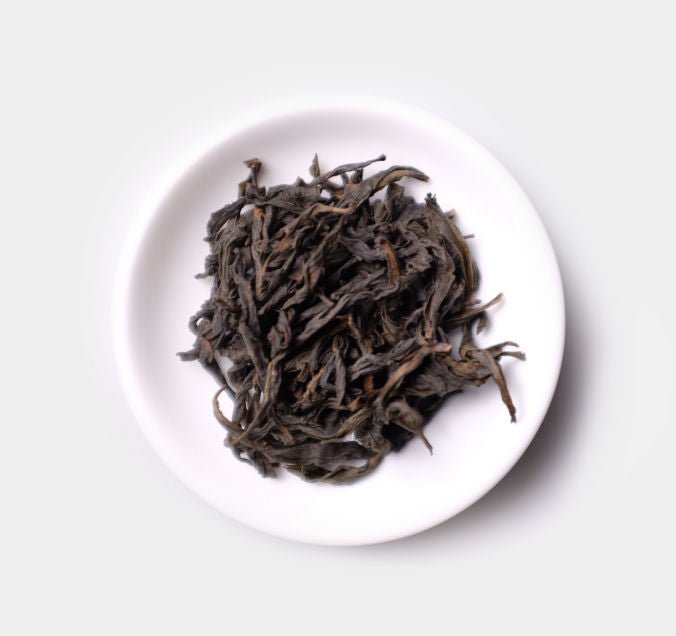 Loose leaves of Handmade Bu Zhi Chun Wuyi Cliff Tea from Cha Zhi Ji