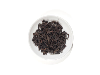 Loose leaves of Handmade Jin Liu Tiao Wuyi Cliff Tea from Cha Zhi Ji