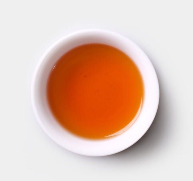 Tea soup of Handmade Jin Suo Shi Wuyi Cliff Tea from Cha Zhi Ji