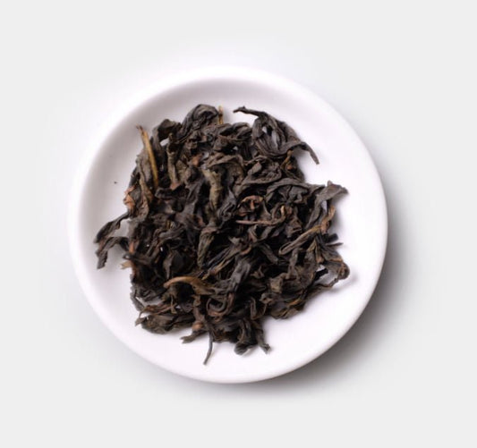 Loose leaves of Handmade Lao Jun Mei Wuyi Cliff Tea from Cha Zhi Ji