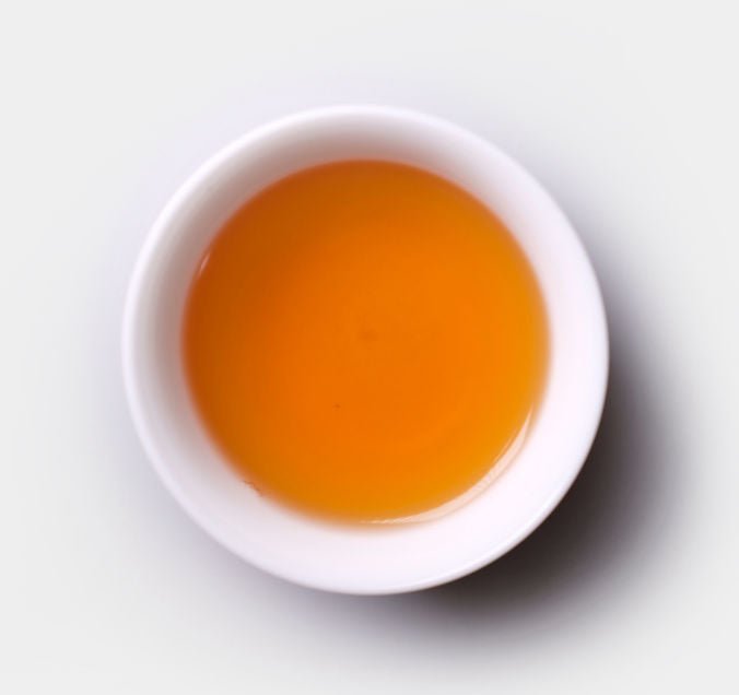 Tea soup of Handmade Lao Jun Mei Wuyi Cliff Tea from Cha Zhi Ji