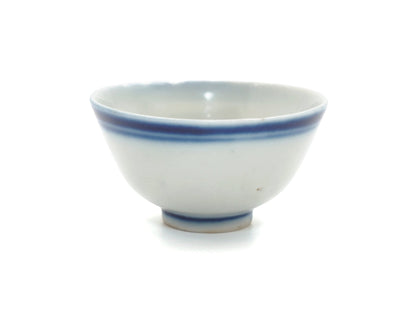 Front view of Late Qing Dynasty Blue Line Cup, Second Grade, from Cha Zhi Ji