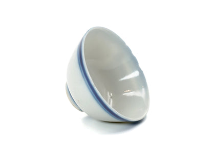 Side view of Late Qing Dynasty Blue Line Cup, Second Grade, from Cha Zhi Ji