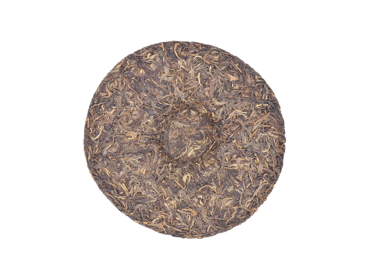 Whole tea cake of Yi Wu Cha Wang Sheng Pu-Erh tea from 2017 by Cha Zhi Ji